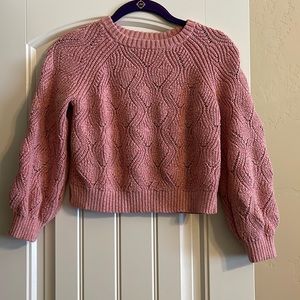 Blush pink knit sweater